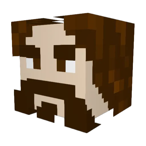 WesleyDaggleston Minecraft avatar head, 3D render