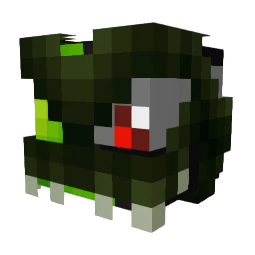 Wesleyy1x Minecraft avatar head, 3D render