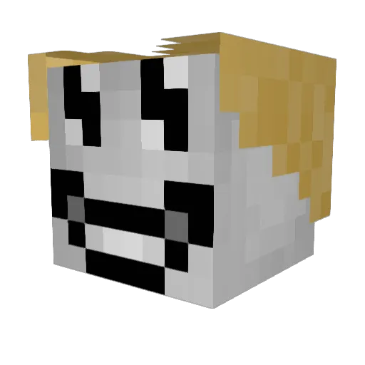 Wesman007 Minecraft avatar head, 3D render