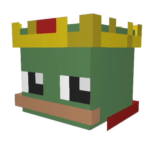 Wesman1568 Minecraft avatar head, 3D render