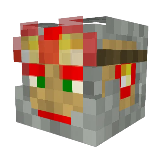 Wesman27 Minecraft avatar head, 3D render