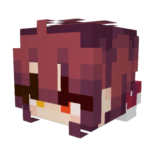 Wesoms Minecraft avatar head, 3D render