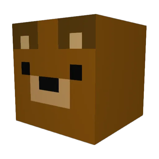 WesselBakker Minecraft avatar head, 3D render