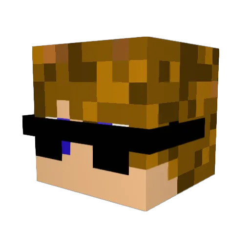 Wessel_Aa Minecraft avatar head, 3D render
