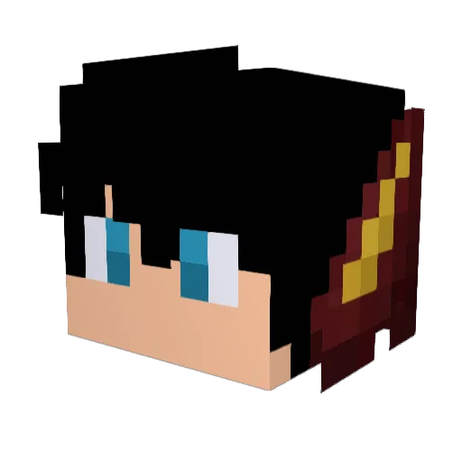 Wessi999 Minecraft avatar head, 3D render