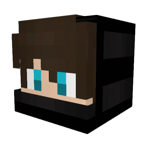 West212 Minecraft avatar head, 3D render