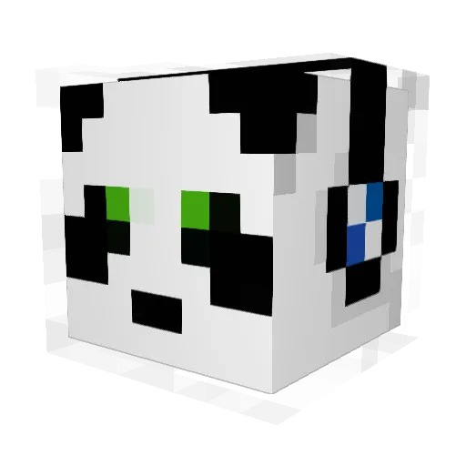 West686 Minecraft avatar head, 3D render