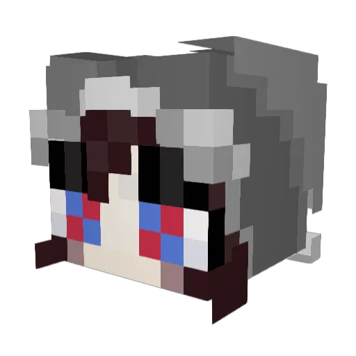 WestChopper Minecraft avatar head, 3D render