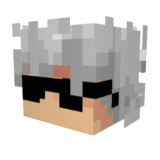 WestDrip Minecraft avatar head, 3D render