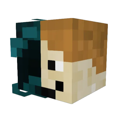 WestGames1243 Minecraft avatar head, 3D render