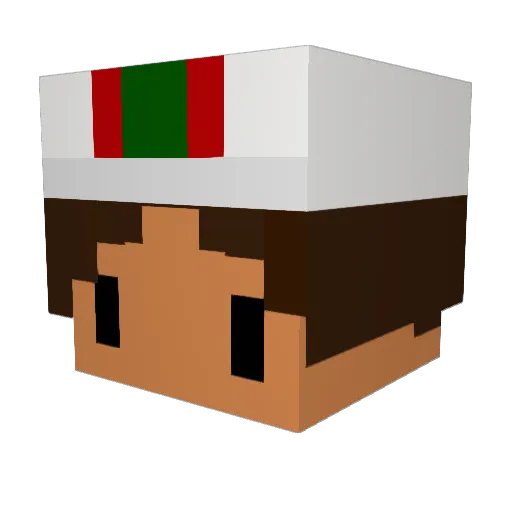 WestLegend108 Minecraft avatar head, 3D render