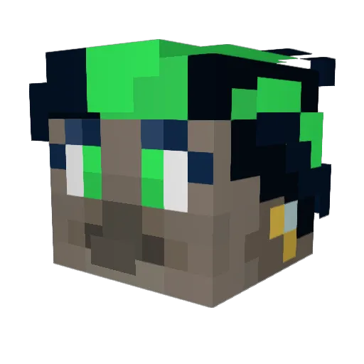 West_Talontail Minecraft avatar head, 3D render
