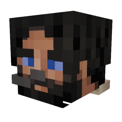 Westbrooke117 Minecraft avatar head, 3D render