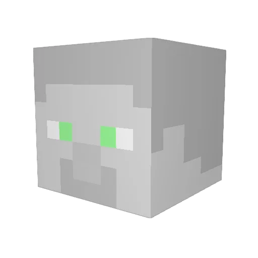 Westdonk Minecraft avatar head, 3D render