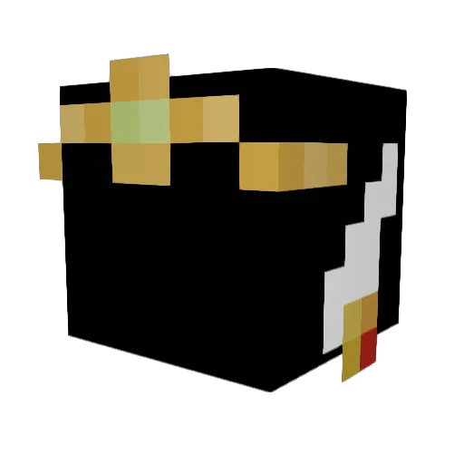 Westerian Minecraft avatar head, 3D render
