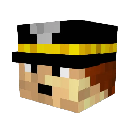 WesternFroPro Minecraft avatar head, 3D render