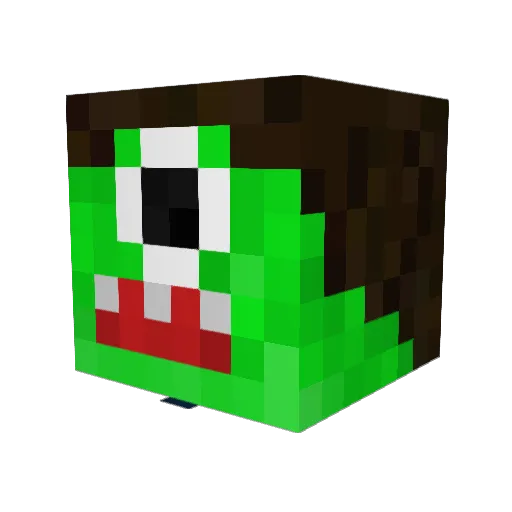 WesternWazowski Minecraft avatar head, 3D render