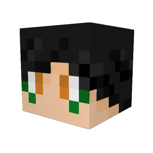 Westiesaurus Minecraft avatar head, 3D render