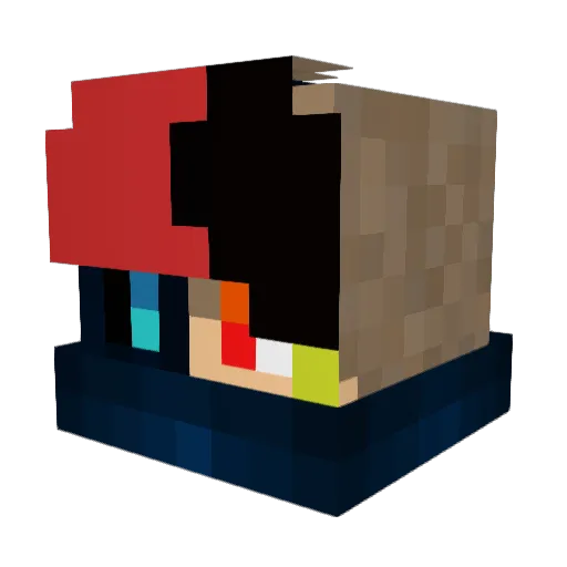 Westla Minecraft avatar head, 3D render