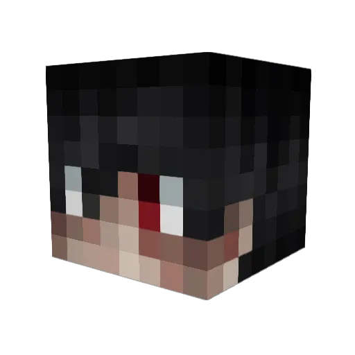 Westoms Minecraft avatar head, 3D render