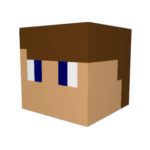WestonSteve44 Minecraft avatar head, 3D render