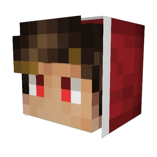 Westy_27 Minecraft avatar head, 3D render
