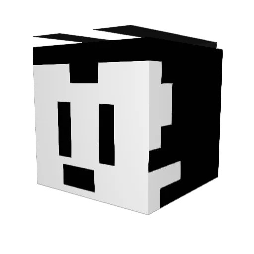 WetCo Minecraft avatar head, 3D render