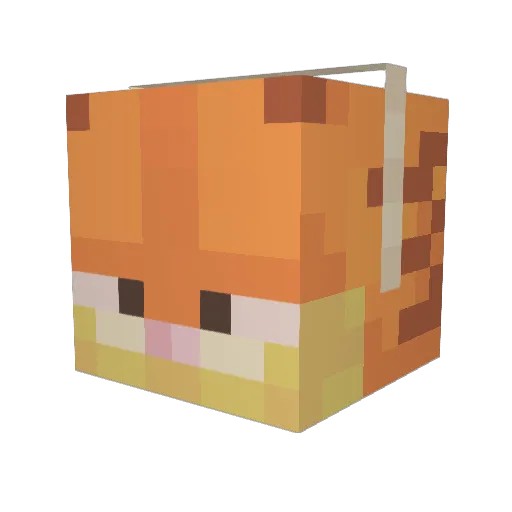 WetConcreteMan Minecraft avatar head, 3D render