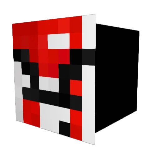 Wet_Double Minecraft avatar head, 3D render