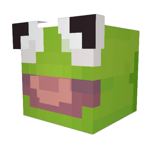 Wet_Gronk Minecraft avatar head, 3D render