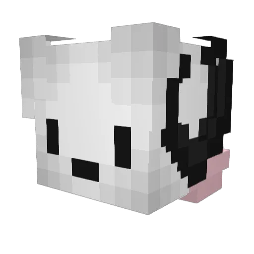 Weterynarz_ Minecraft avatar head, 3D render