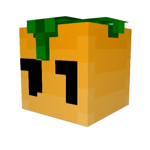 Wetmango Minecraft avatar head, 3D render