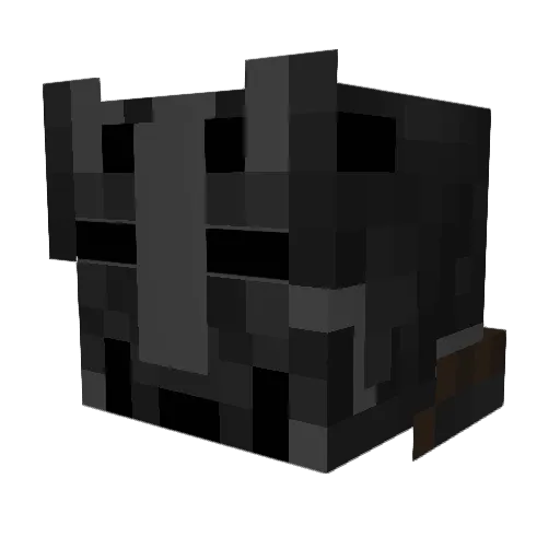Wetoos Minecraft avatar head, 3D render