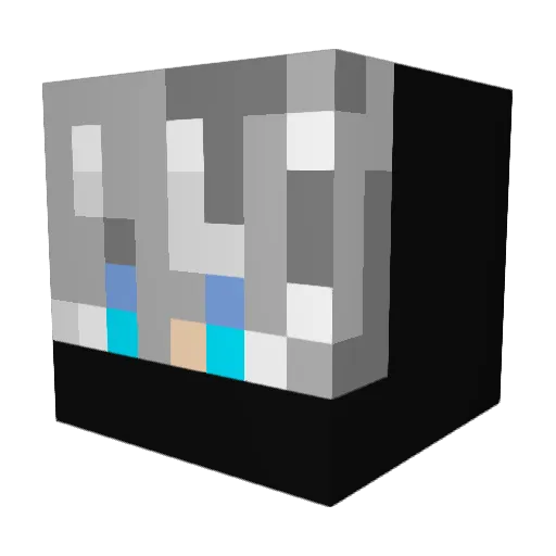 Wetrix05 Minecraft avatar head, 3D render