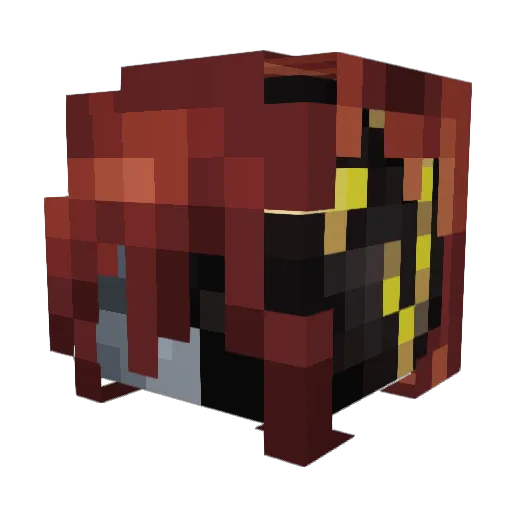 Wett_Man Minecraft avatar head, 3D render