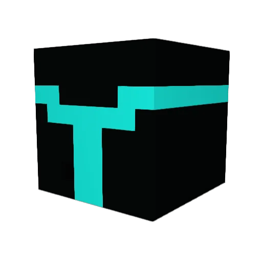Wettab Minecraft avatar head, 3D render