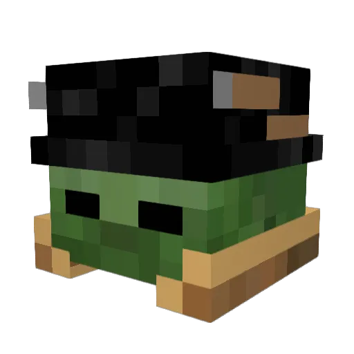 Wettswil Minecraft avatar head, 3D render