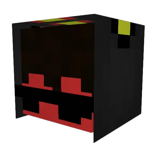 Wetzzz Minecraft avatar head, 3D render