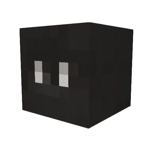 Wevity Minecraft avatar head, 3D render