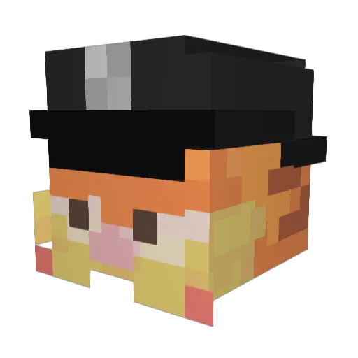 Wewak Minecraft avatar head, 3D render