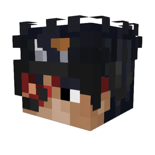 Weween0 Minecraft avatar head, 3D render