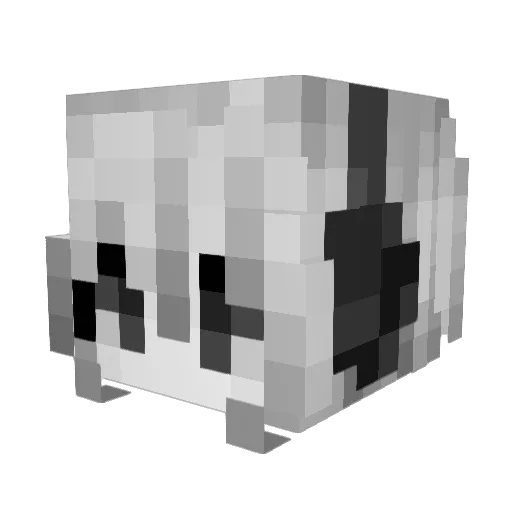 Wexqrm Minecraft avatar head, 3D render