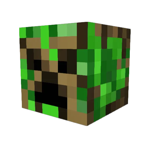 Wextr Minecraft avatar head, 3D render