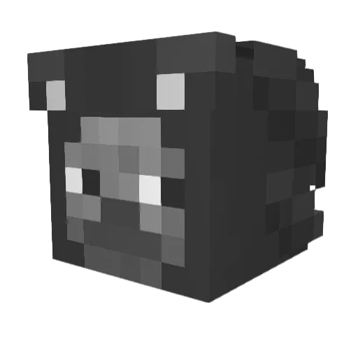 Wexy88 Minecraft avatar head, 3D render