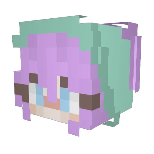 Weynild Minecraft avatar head, 3D render