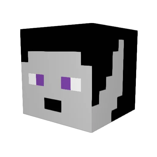 Weyoun95 Minecraft avatar head, 3D render
