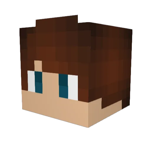 Weyrock Minecraft avatar head, 3D render