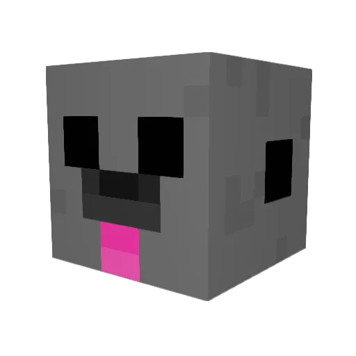 Weytur Minecraft avatar head, 3D render