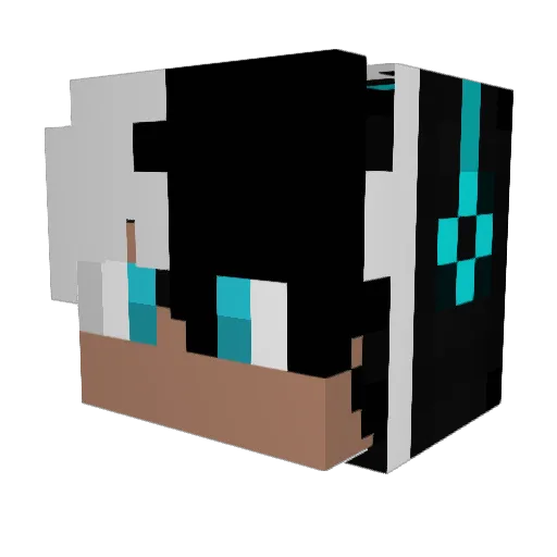 WezKid Minecraft avatar head, 3D render
