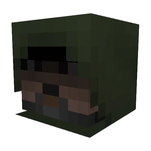 WezVC Minecraft avatar head, 3D render